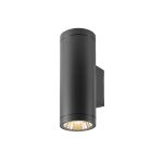SLV Helia Pro L Wandleuchte Aluminium Anthrazit 10W 1200lm - 827 Extra Warmweiß | Außenbeleuchtung - IP65