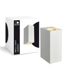 D'Lite Wandleuchte Vrebos Weiß Up & Down | IP56 - Geeignet für 2x GU10