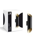 D'Lite Wandleuchte Nura Schwarz Up & Down 7W 250lm - 830 Warmweiß | IP44