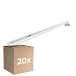 Mehrfachpackung 20x Noxion Deckenleuchte Click V2 LED T8 | Geeignet für 2x 120cm LED Röhre