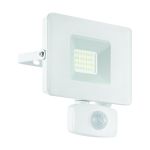 Eglo Wandleuchte Faedo 3 Aluminium Weiß 21W 2300lm - 850 Kaltweiß | IP44 - Bewegungssensor