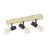 Eglo Deckenleuchte Townshend 3 Holz Stahl Schwarz | IP20 - Geeignet für 3x E27 