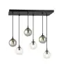 Emibig Pendelleuchte Cosmo Stahl Schwarz | Geeignet für 6x E14 - Max 10W
