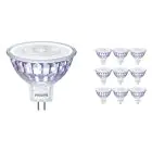 Mehrfachpackung 10x Philips LEDspot LV Value GU5.3 MR16 5.5W 840 36D (MASTER) | Kaltweiss - Dimmbar - Ersatz für 35W