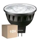 Mehrfachpackung 10x Philips Master LED Spot GU5.3 MR16 6.7W 440lm 24D - 930 Warmweiß | Höchste Farbwiedergabe - Dimmbar - Ersatz für 35W