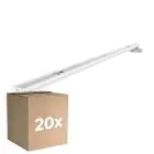 Mehrfachpackung 20x Noxion Deckenleuchte Click V2 LED T8 | Geeignet für 2x 120cm LED Röhre
