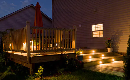 Terrassenbeleuchtung mit LEDs Terrassenbeleuchtung mit LEDs