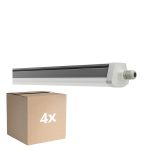 Lot 4x Ledvance Étanche Réglette Imperméable FLEX Câblage Traversant 42W 6800lm - 840 Blanc Froid | IP66 - Équivalent 2x 58W