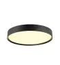 SLV Decona Mur et Plafonnier Aluminium Noir Rond 23W 2260lm - 930 Blanc Chaud | IP44 - Meilleur Rendu Des Couleurs - Dimmable 