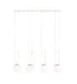 Emibig Suspension Luminaire Glam Acier Blanc | Convient pour 4x E14 - Max 10W