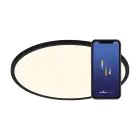 Nordlux Oja Smart 29 Plafonnier Métal Noir 15W 1600lm - 827-865 Variable Blanc | 294mm - Wifi et Bleutooth Dimmable